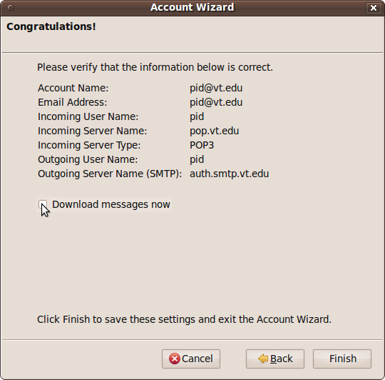 Thunderbird 2 Account Wizard - Finished.png